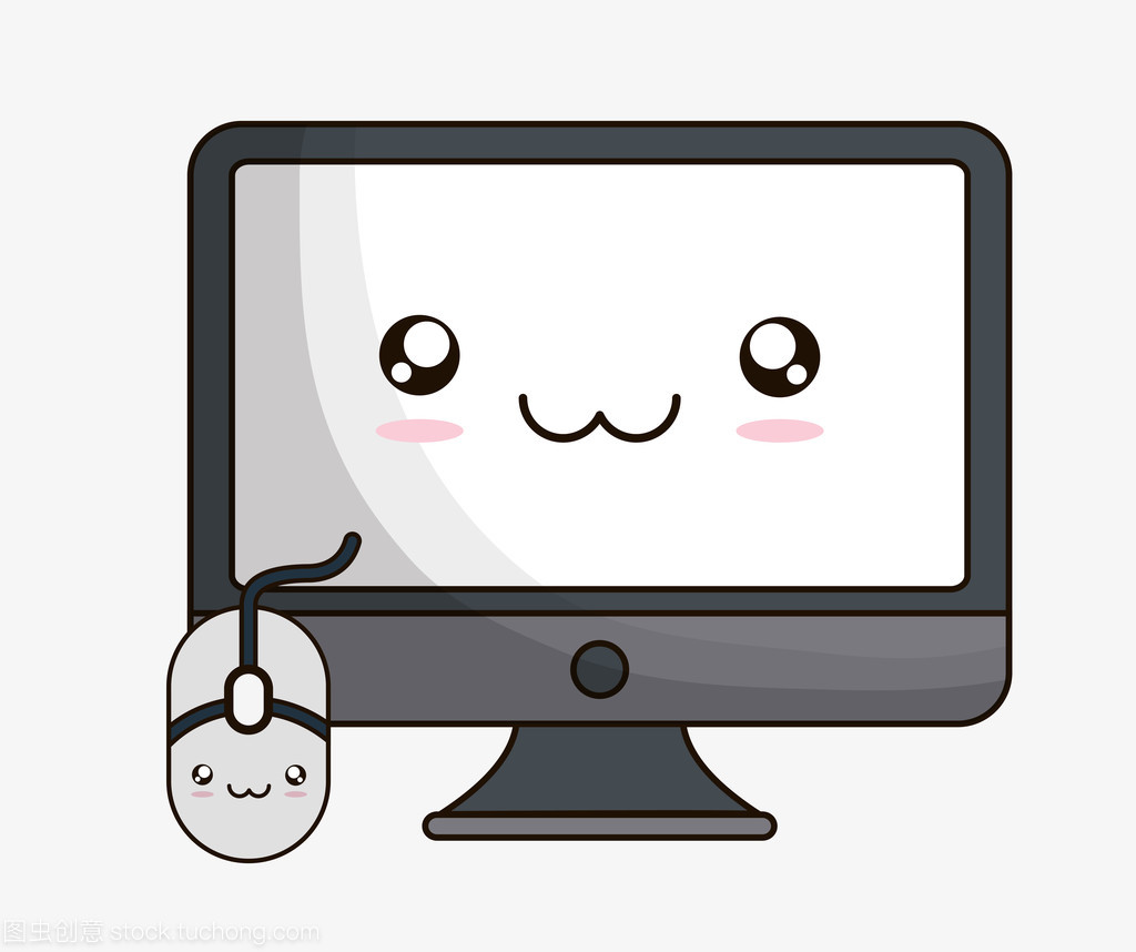 計算機卡哇伊卡通技術設計